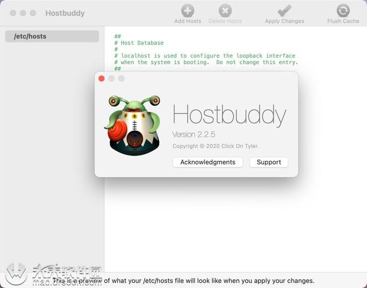 
实用的host文件修改治理工具：Hostbuddy mac版“yobo体育全站app手机版”(图1)