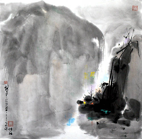 韩宁水墨画
