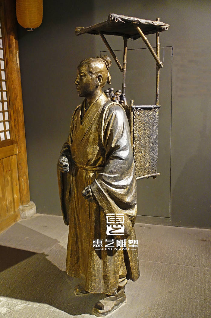 带您了解古代考生进京赶考雕塑