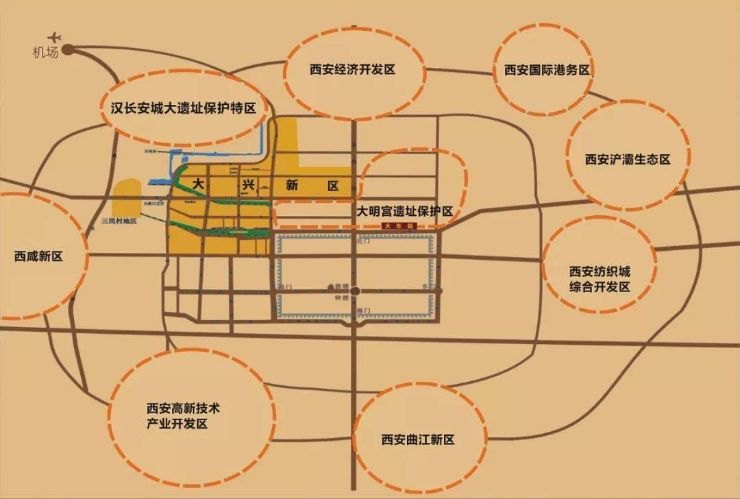 大兴新区区域图 图源自网络