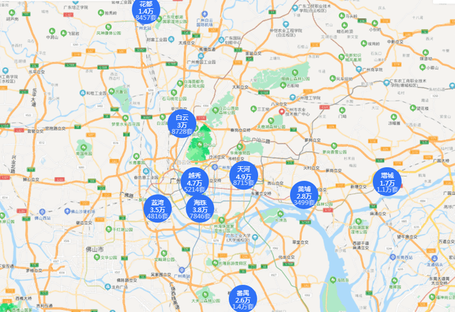 广州番禺各社区面积人口_广州番禺各村分布图(3)