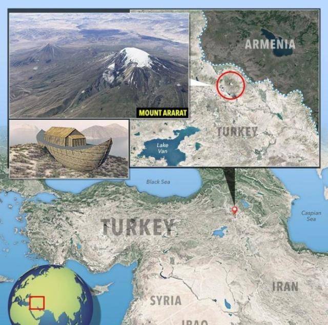 土耳其发现的诺亚方舟遗迹