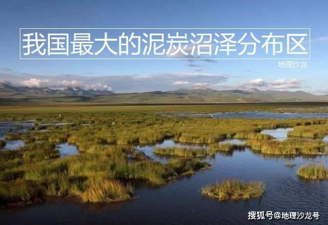 位于青藏高原的“若尔盖沼泽”，是我国最大的泥炭沼泽分布区