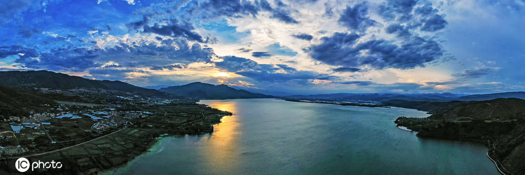 四川西昌邛海湿地公园,风景美如画