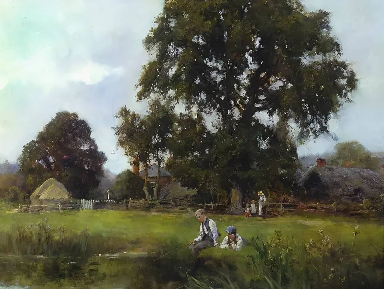 美到脱俗的田园风景油画，这也太难画了吧_搜狐网