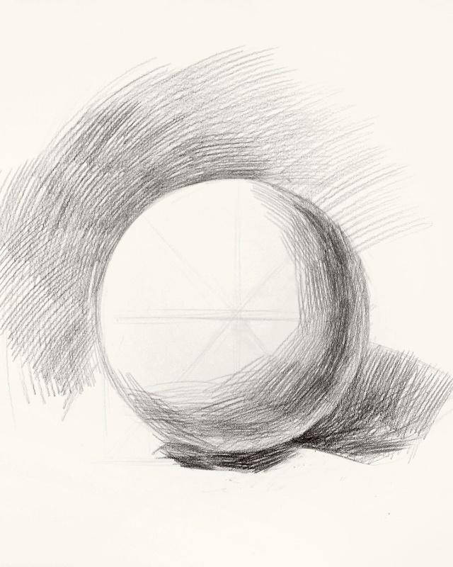 圆球体明暗素描画法_素描球体画法图解_球体的素描画法