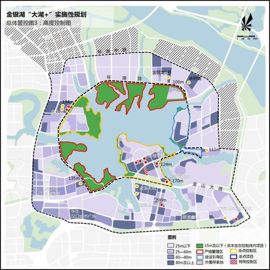 根据东西湖规划11月公示,金银湖片区将以打造"武汉西生态会客厅"为