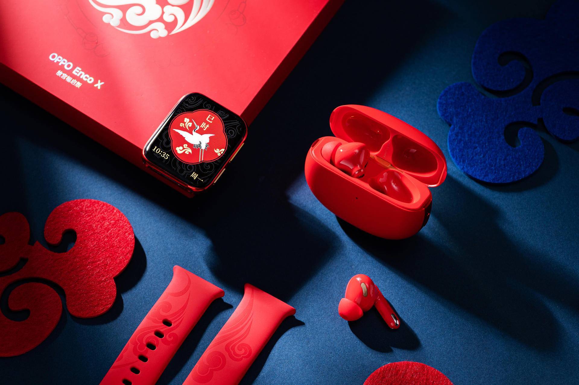 中国风!oppo enco x故宫福启版图赏,一眼就是年味