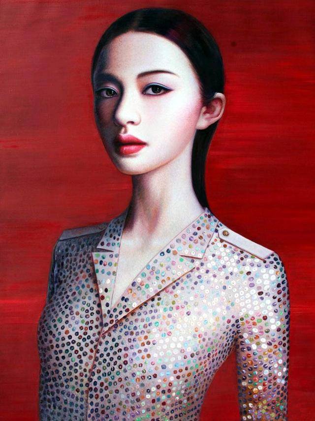 图片[22]-青年艺术家张向明油画中的北京女孩-魔性次元