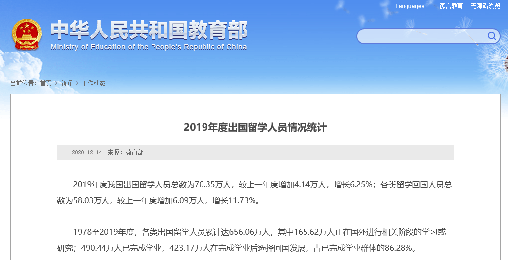 出国留学人口_中国留学发展报告(最新版)|疫情下出国留学人数持续增长(2)