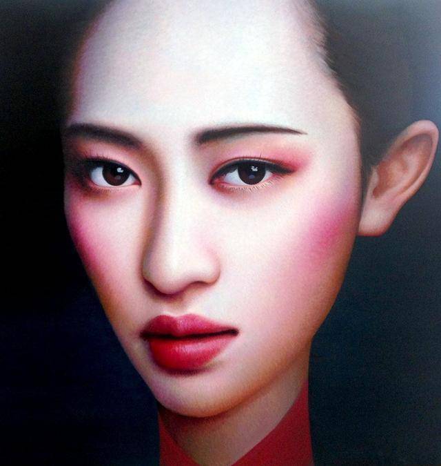图片[1]-青年艺术家张向明油画中的北京女孩-魔性次元