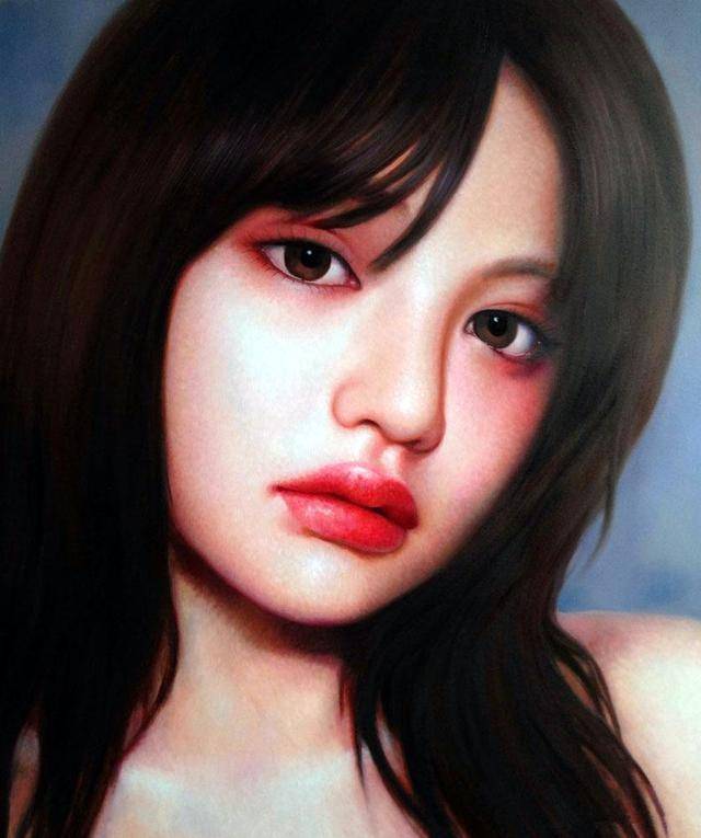 图片[27]-青年艺术家张向明油画中的北京女孩-魔性次元
