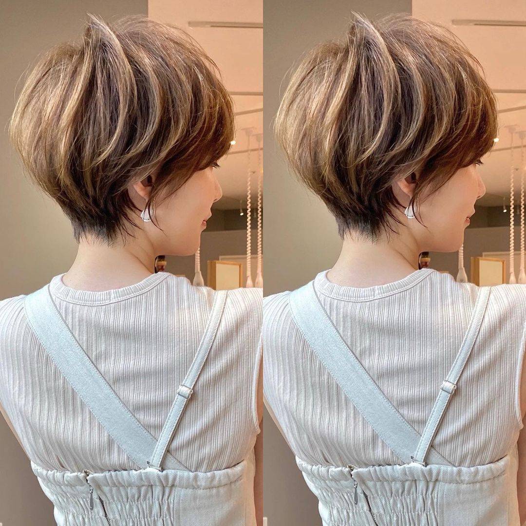 立体的造型修饰出完美的后脑勺 ,对于头骨扁平的女性简直是救命稻草