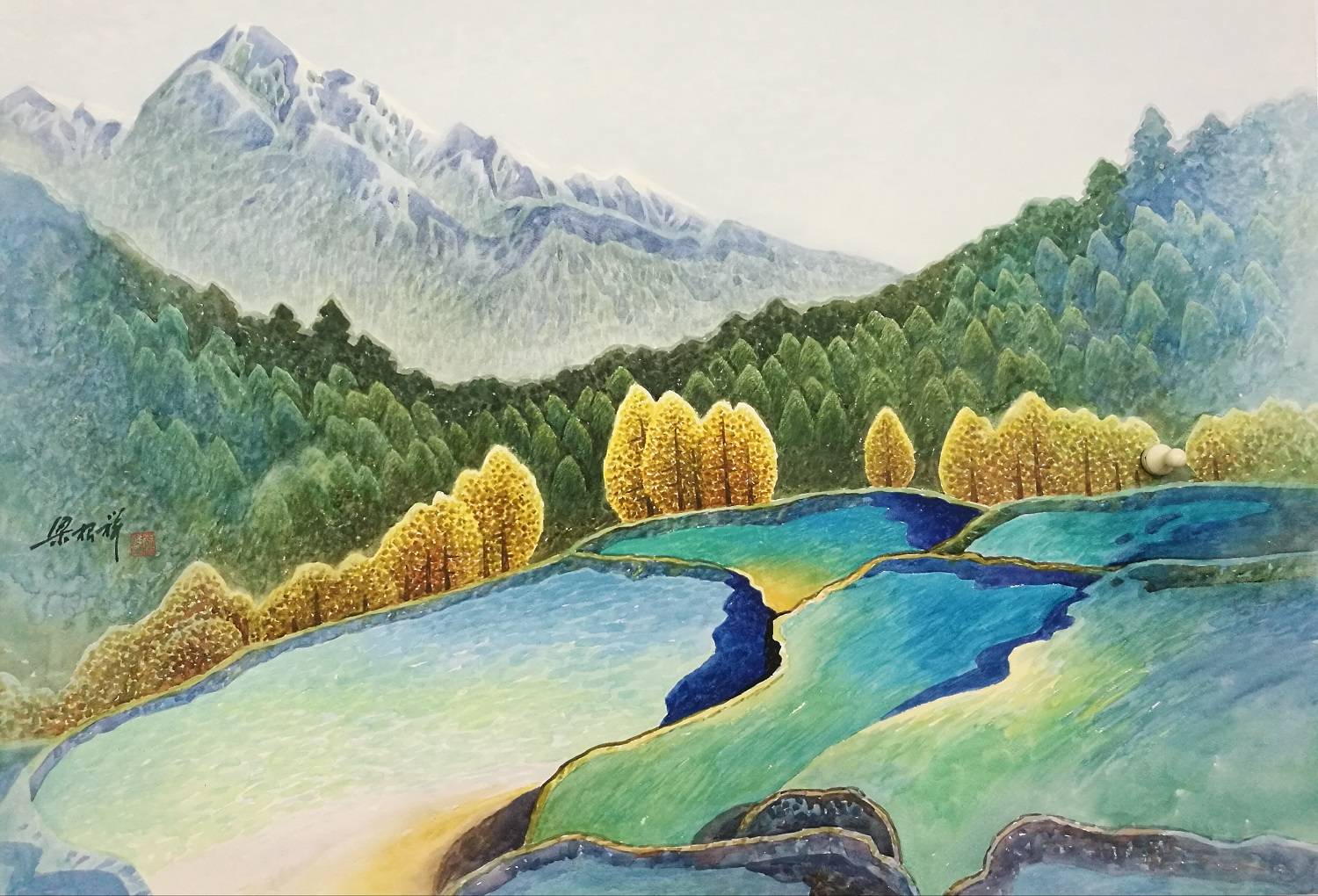 自然之美 澄明之境——梁根祥作品在广州艺博会上展出