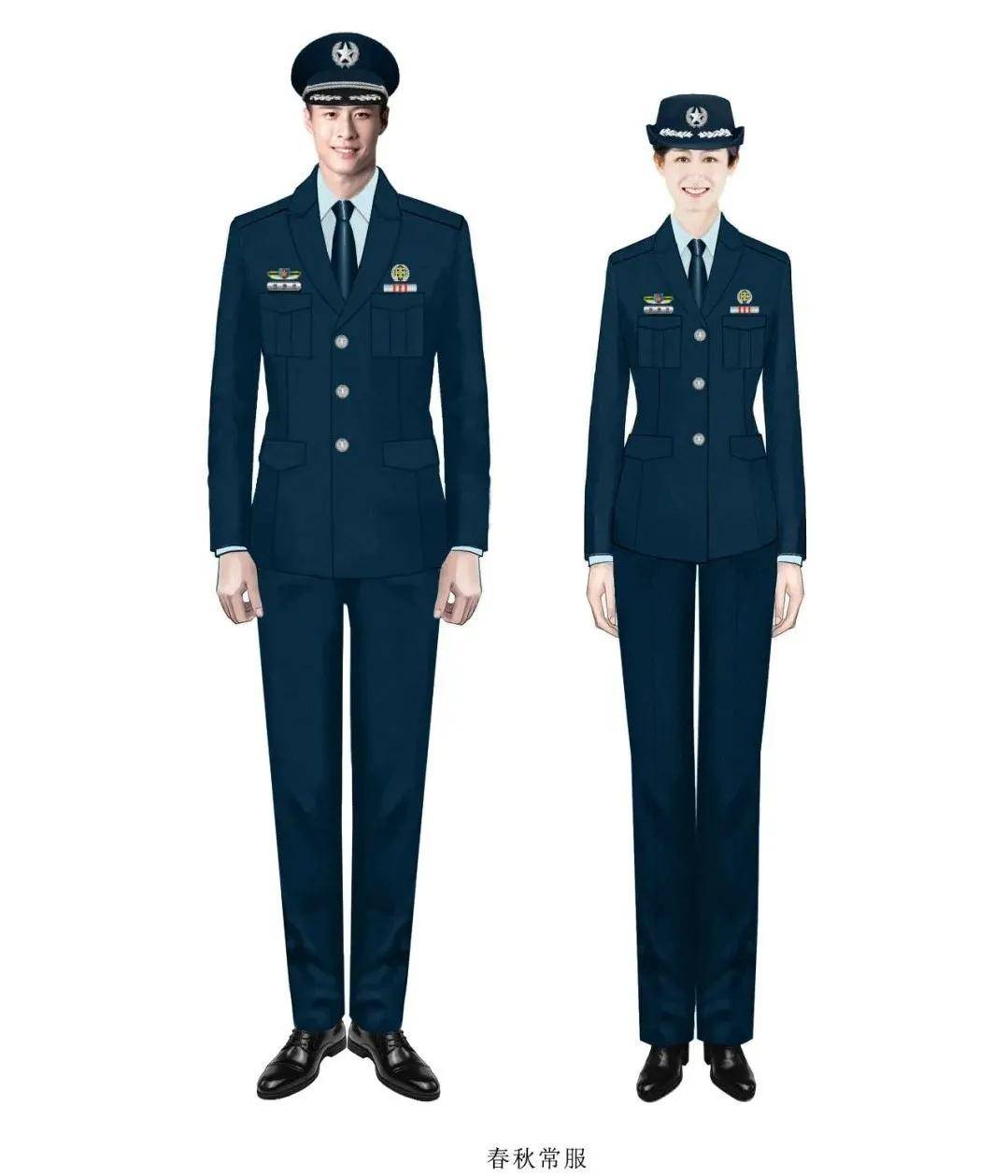 新时代军队文职人员制服和标志,最炫"孔雀蓝"你想拥有