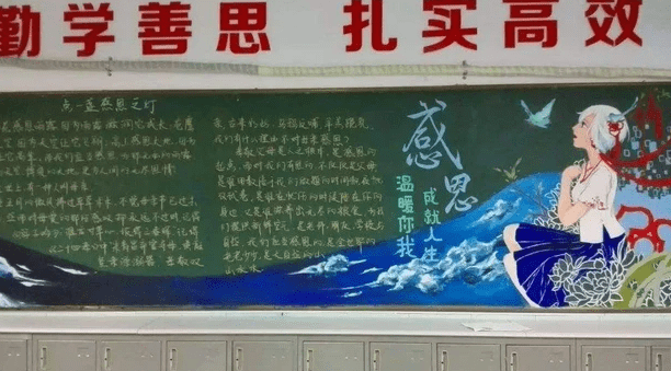 创意黑板报之弘扬中国传统文化