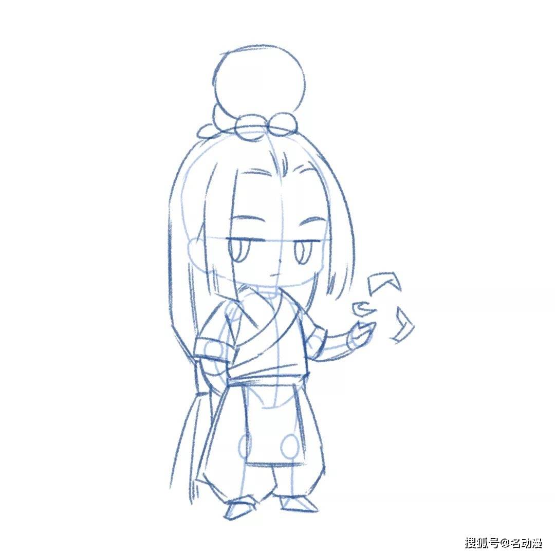 q版动漫人物的画法_部分