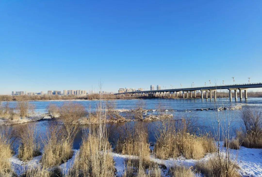 【彩色伊宁】冬天的伊犁河、冰雪如画
