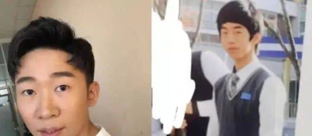南柱赫旧照撞脸杨迪_牙齿