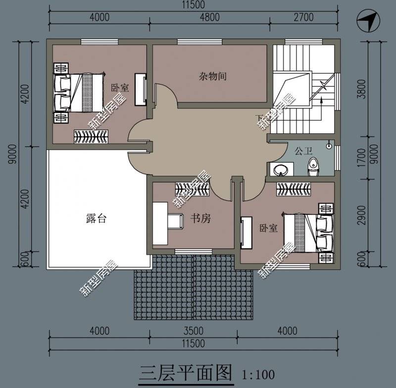 宽9米长11米农村自建房该怎么设计