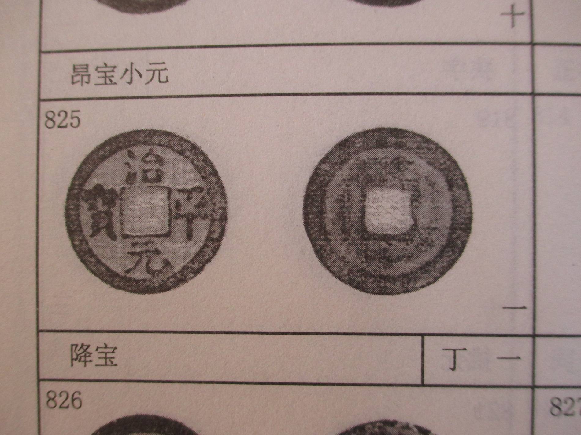 北宋治平元宝中的一种少见的版别降宝