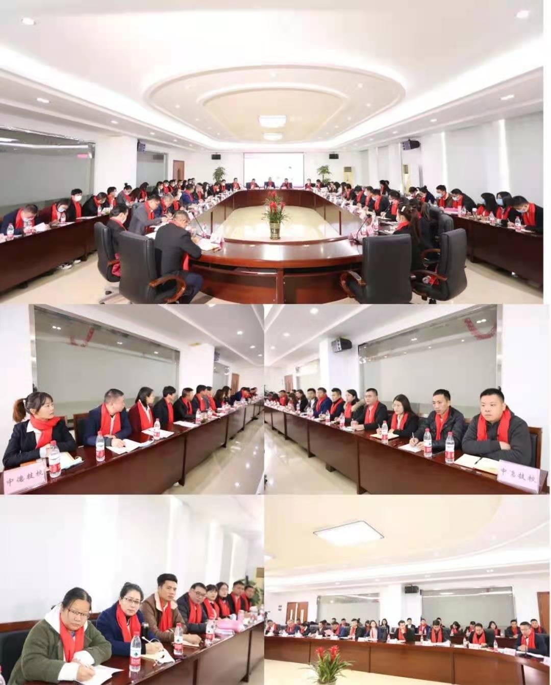 总裁王国银,执行副总裁管华林,职教专家桂柏林,曹义清,副总裁周开毅