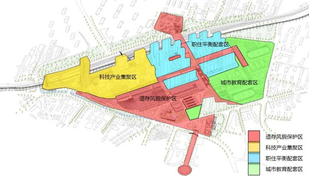 图10:功能分区通过对工业遗产的保护,保留了厂区最有特色的历史记忆