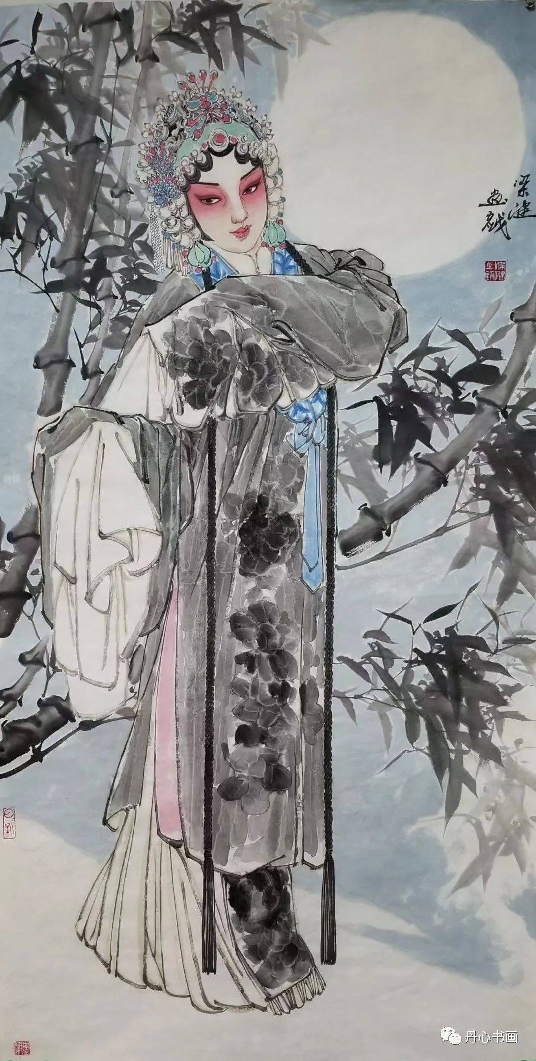 国粹情怀,芳泽墨采|戏剧人物画家梁健