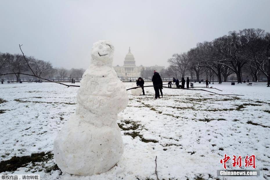 1/ 12 当地时间2021年1月31日,美国华盛顿,当地迎来强暴风雪天气