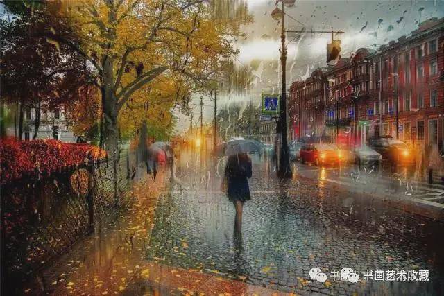 俄罗斯摄影:那天, 雨中独行的你