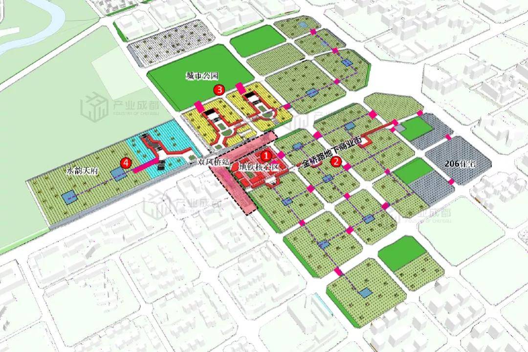 地铁核心区位置示意图