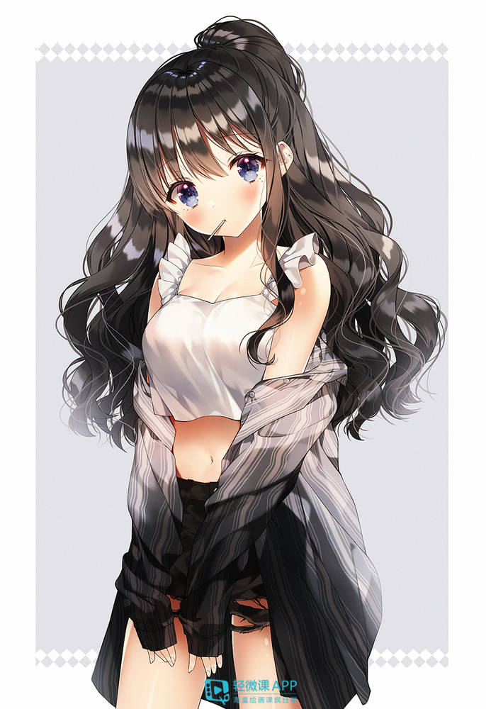 漫画发型的绘画方法_图层