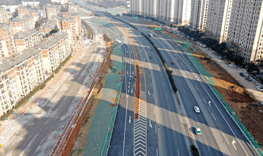 实探九江快速路前进东路段通车情况