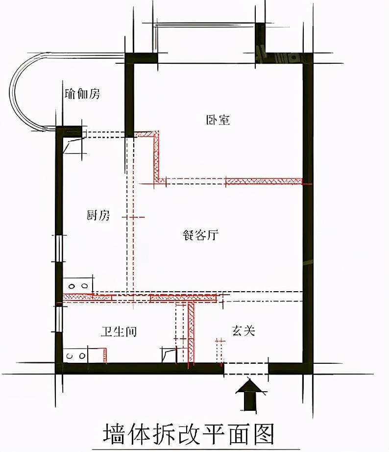 根据屋主需求,重新规划设计,新建墙体将空间分割,提高私密性也完善