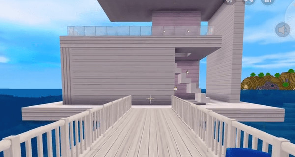 迷你世界:搭建一栋豪华的海景别墅,玩家发现了全新的风景!