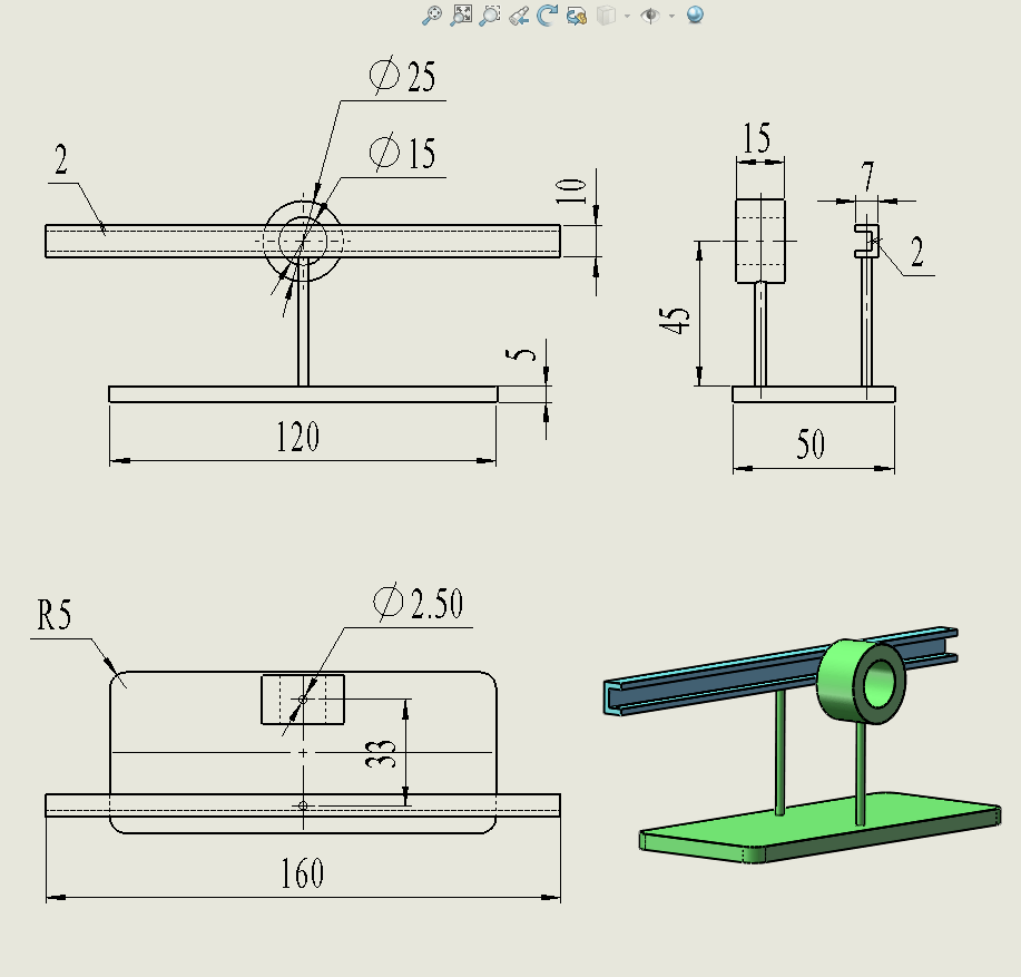 用solidworks装配一个八边形线性运动机构