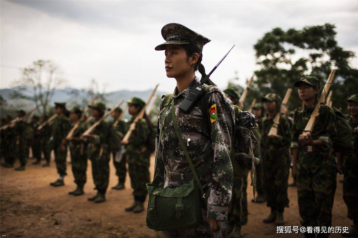 原创老照片缅甸克钦邦独立军缅甸最大的民族自治武装之一