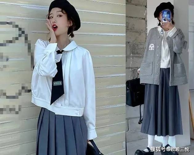 女生春季穿搭推荐:百褶裙 衬衫,简约,知性,又高级感!