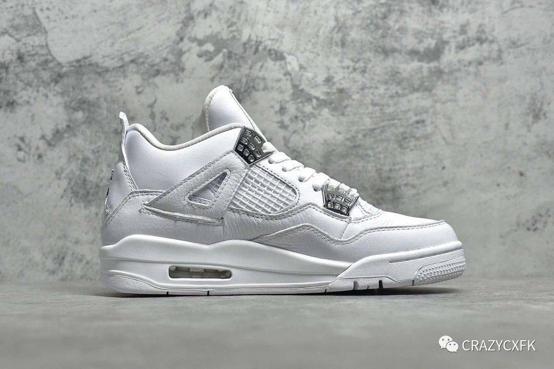 乔丹aj4 纯白 air jordan 4 pure money 白猫篮球鞋上脚
