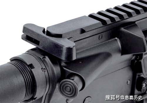 ar15系标准的t形拉机柄zion-15步枪出厂标配一个30发马盖普pmag弹匣.