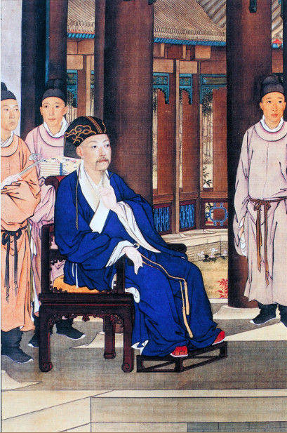 故宫馆藏的《雍正行乐图》,画中的雍正皇帝为何身着汉服?