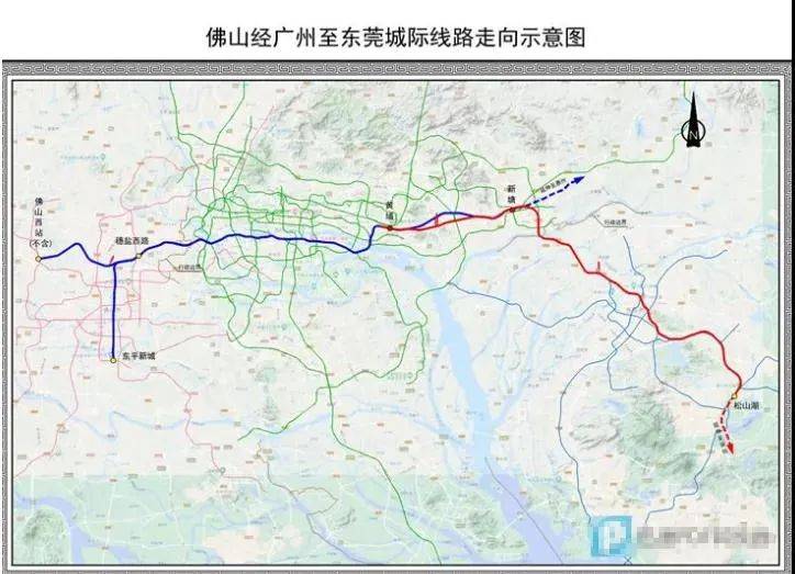 地铁线路对接,分别是: 广州28号线(佛山经广州至东莞城际)有望延伸至