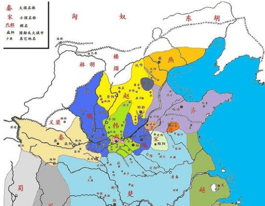 原创5张地图,说说除却齐楚秦燕赵魏韩外,5个可以成为战国七雄的国家