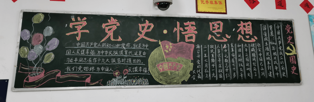 江西工程学院数字贸易学院开展"学党史,悟思想"主题黑板报评选活动