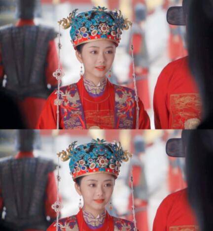 谭松韵穿红色朝服都以为她的娃娃脸不适合结果却让人意外