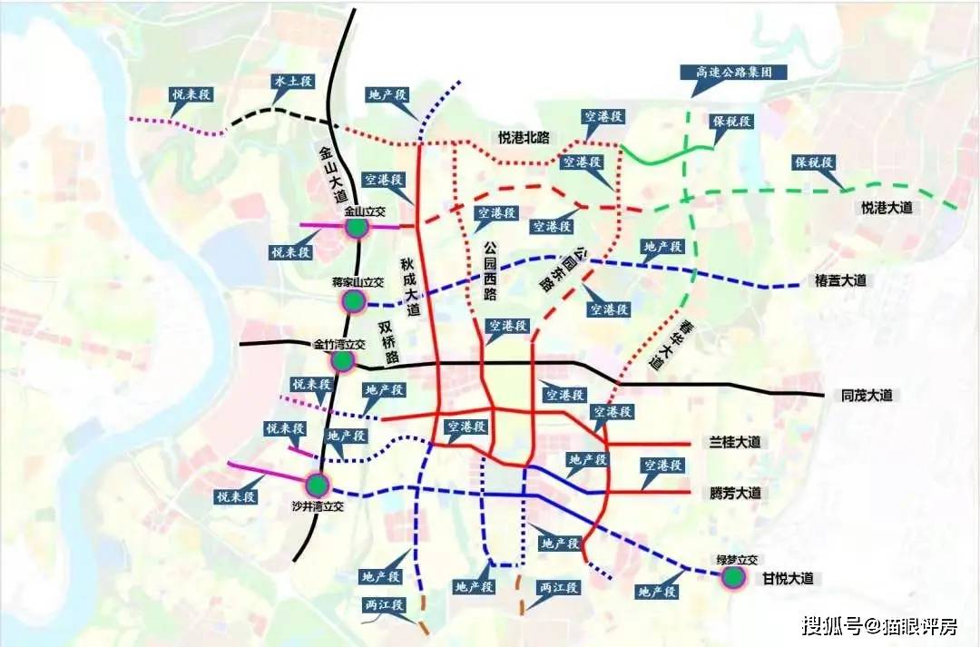 中央公园道路规划图,来源于网络