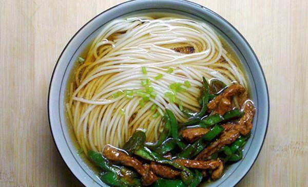 1.青椒肉丝面