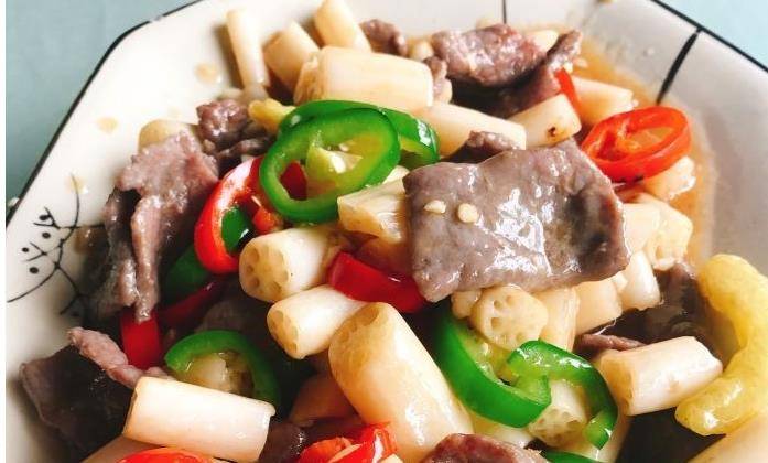 牛肉炒藕尖