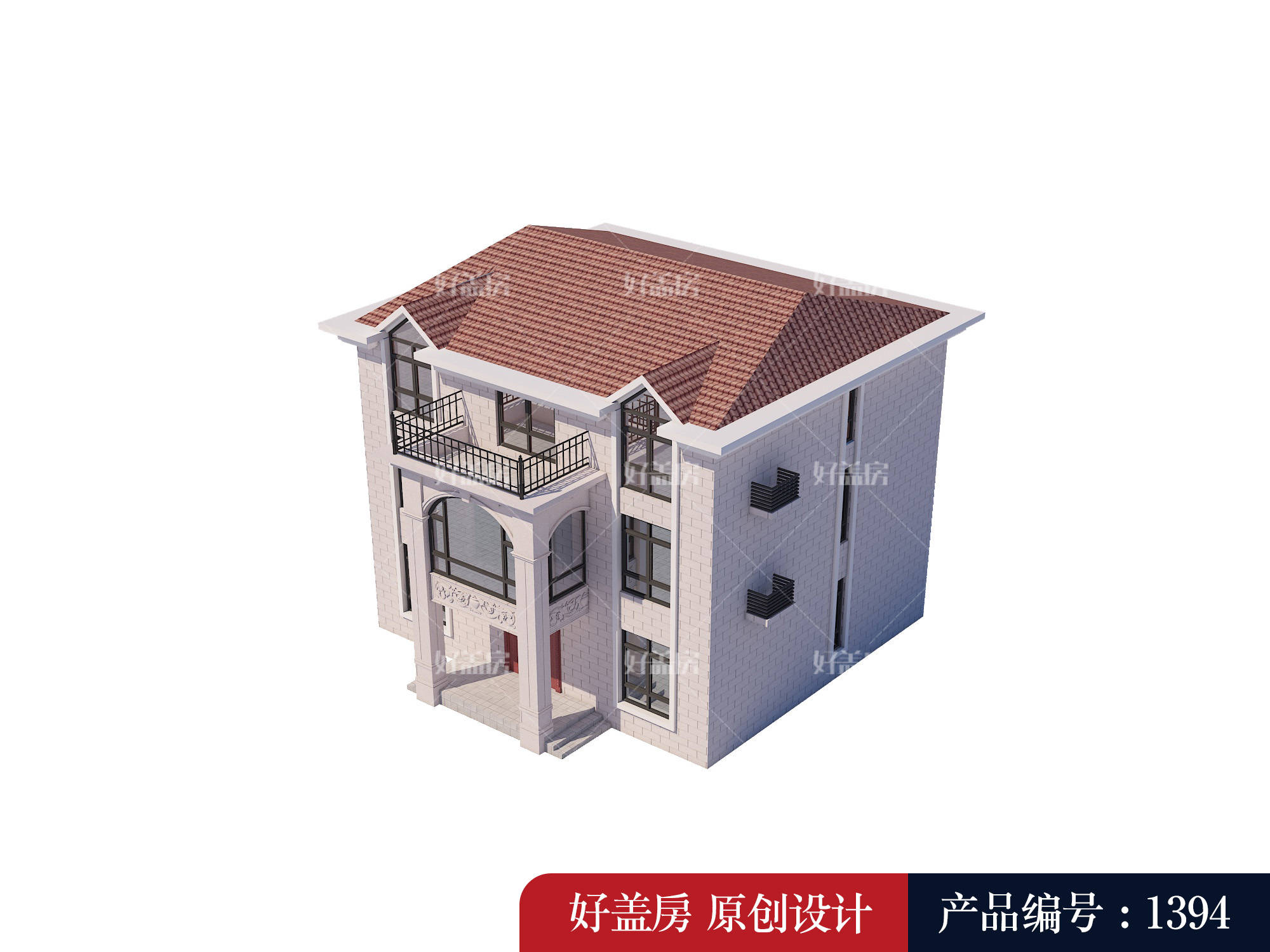 别墅顶层的斜屋顶设计