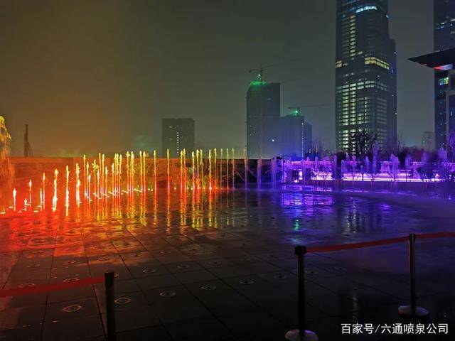 福建福州滨江公园音乐喷泉